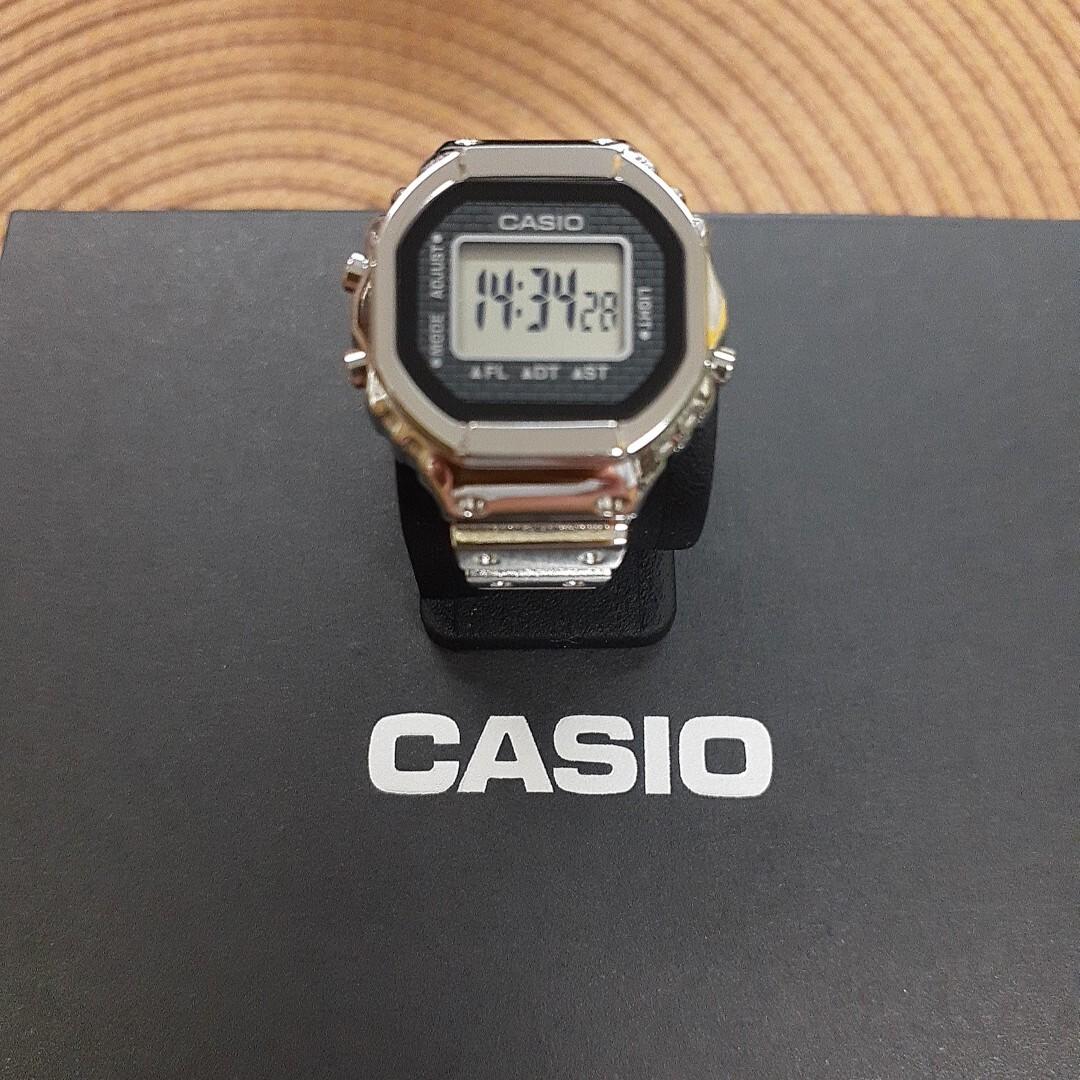 Used Casio watch CRW-001-1JR CASIO RING WATCH digital ring watch ring watch silver silver genuine product