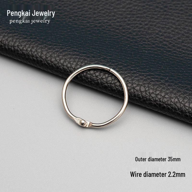 Metal Snap Binder Rings for DIY Albums, Jewelry, and Keyrings