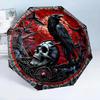 Raven In The Forest 8-Frame for Travel, camping, Casual Lightweight Portable Umbrella, Essential for every family Holidays Birthday Gift