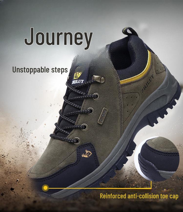 Warme, rutschfeste Wanderschuhe für Paare - Low-Top, abriebfest, für Herbst & Winter. Baumwolle mit Plüsch für zusätzlichen Komfort. Herrengrößen verfügbar.