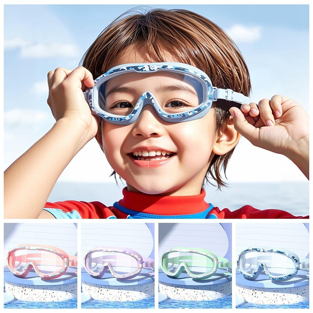 Large Frame Kids Swim Goggles with Ear Plug Diving Goggles Set Unisex Swimming Goggles  Youth