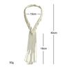 Bohemian Bride Hair Accessories Handmade Braided Cotton Headband Nordic Wedding Hairpiece Vintage Woven Headwear for Women