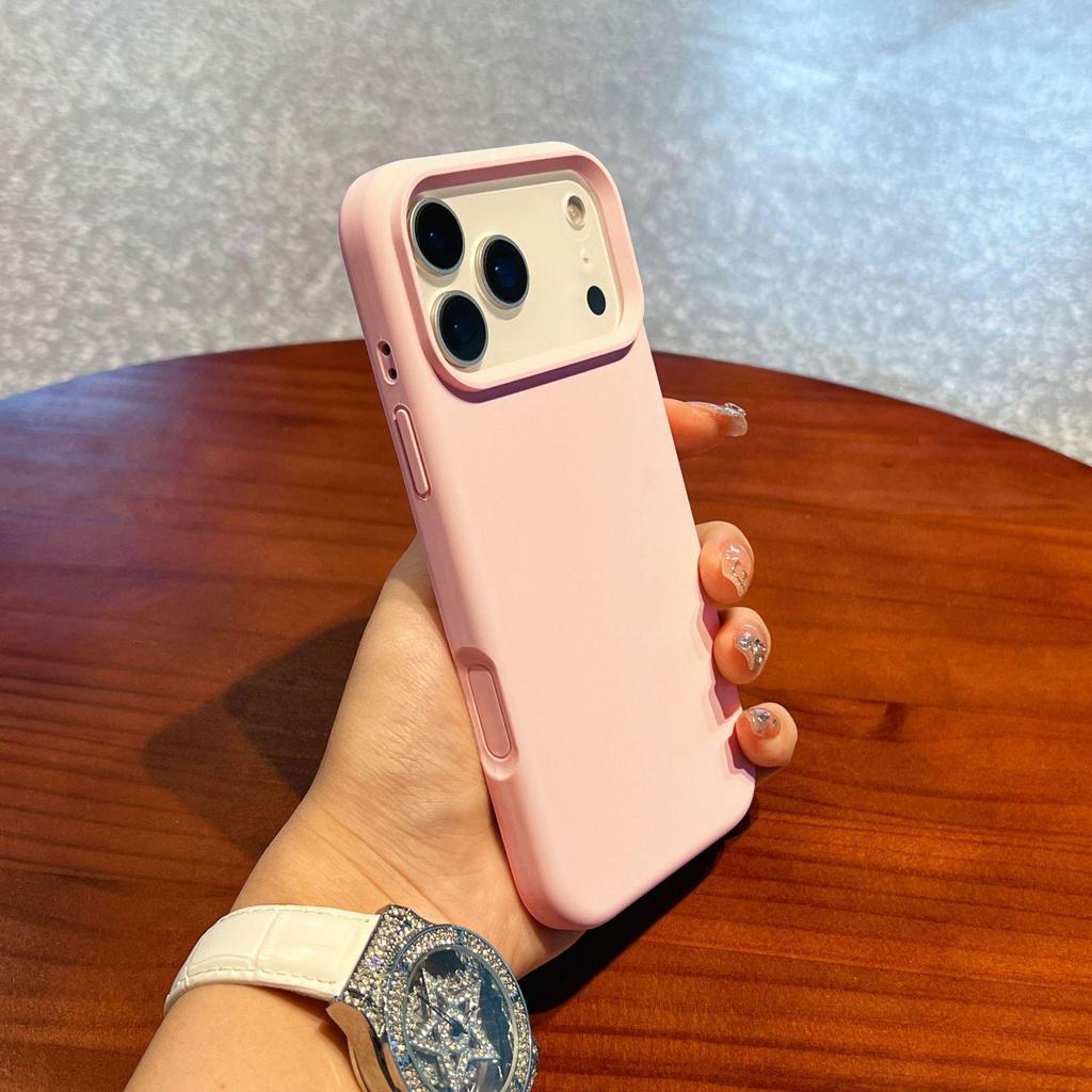 iPhone 17 Pro Max Liquid Silicone Case with Integrated Buttons, Drop-Proof Protection