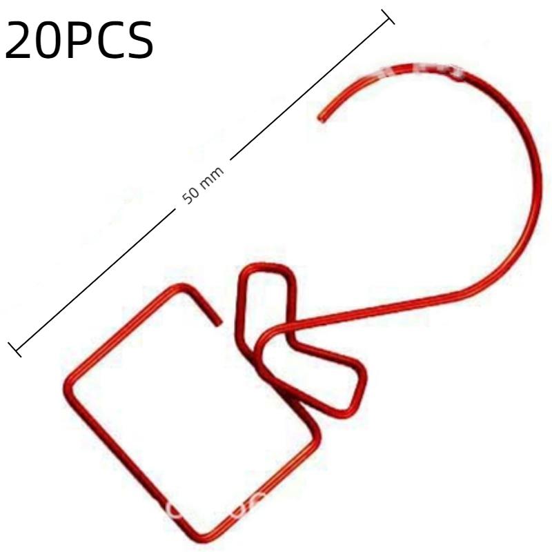 12/20Pcs/Set Party Supplies Christmas Decoration Hanger Hooks Xmas Tree Hook S Shaped Metal Hook