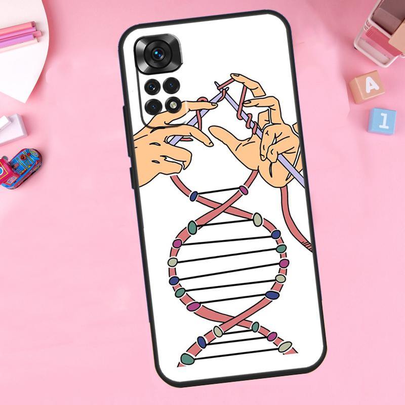 

Retro DNA Science Illustration For Xiaomi Redmi Note 13 10 12 11 14 15 Pro Plus Phone Case For Redmi 15 13C 12C 14C 10C 15C Redmi 12C