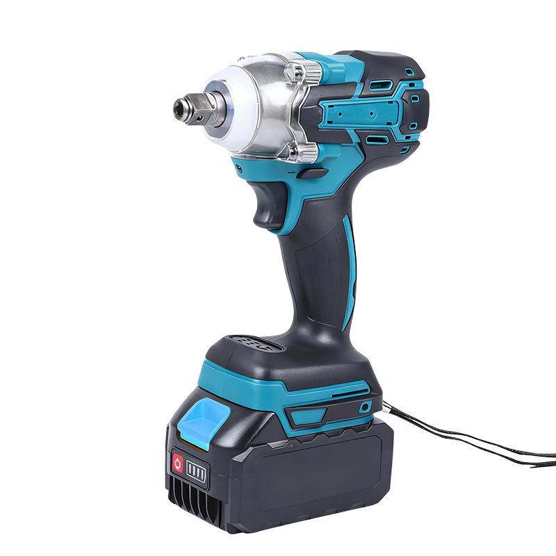 High Torque Cordless Lithium-Ion Impact Wrench: Brushless Electric Tool for Auto Repair, Woodworking, and Scaffolding