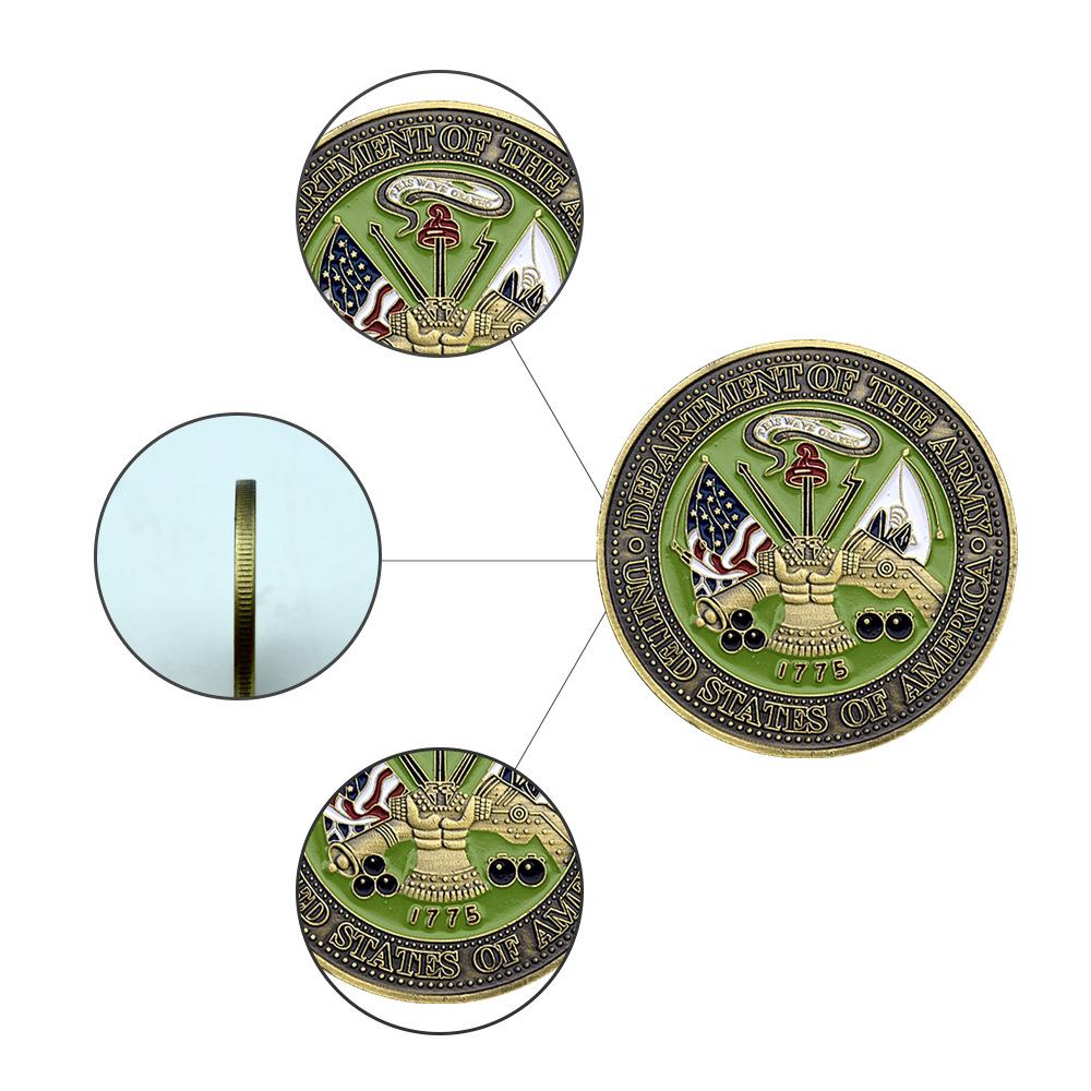 1775 US Department of the Army Challenge Coin Medal Bronze Medal Commemorative Medal Home Decoration Collection Gift