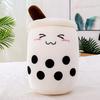 Popular bubble tea cup throw pillow large creative fruit milk tea doll plush toy