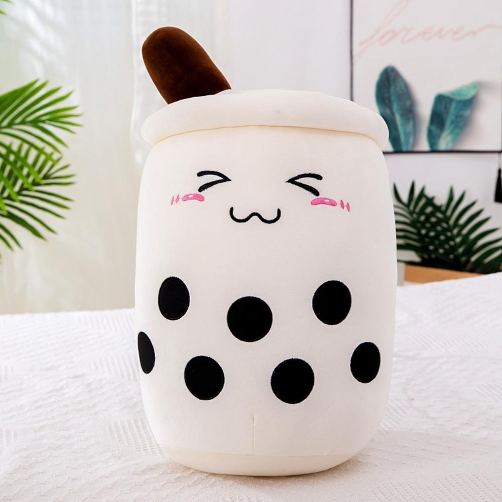 Popular bubble tea cup throw pillow large creative fruit milk tea doll plush toy