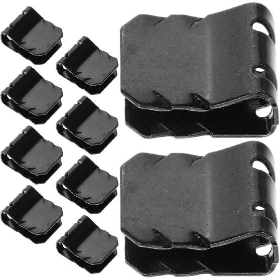 Gatuida 10pcs Clips Automotive Clips Nuts Clips Metal Retainer Clips for Car Engine Hood Support Rod and