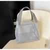 Ventilated Toiletry Organizer Clear Mesh Storage Bag Large Capacity Portable Shower Accessories Holder with Handle