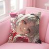 Wuthering Waves Carlotta Cushion Cover Natural Linen Pillow Case DoubleSided Print Decorative Sofa Pillowcase Home Decor Gift