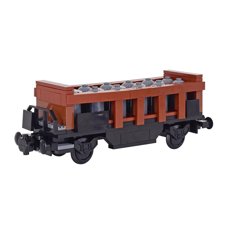 Creative Expert Ideas City Acid Tank Truck Carriage Car Train MOC Railway Express Bricks Building Blocks Toys For Children Gifts