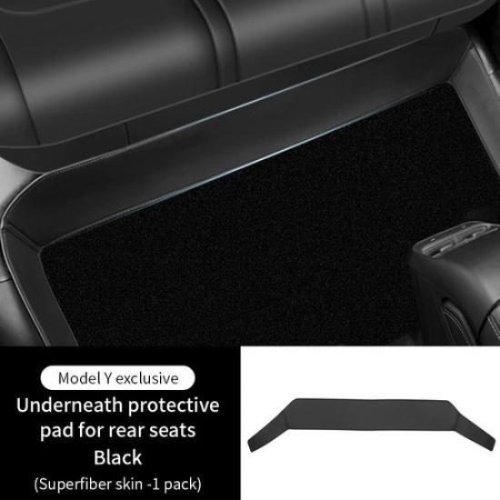 Rear Seat Lower Protective Mat Cushion Protector Anti-Dirty Kick Pad Leather Car