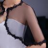 Korean Solid Color Thin Chiffon Women'S Sunscreen Shawl Summer Collocation Suspender Skirt With Diamond Buckle Lace Cloak V25