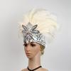 Feather Flapper Headband Masquerade Headpiece Mardi Gras Art Hair Accessories
