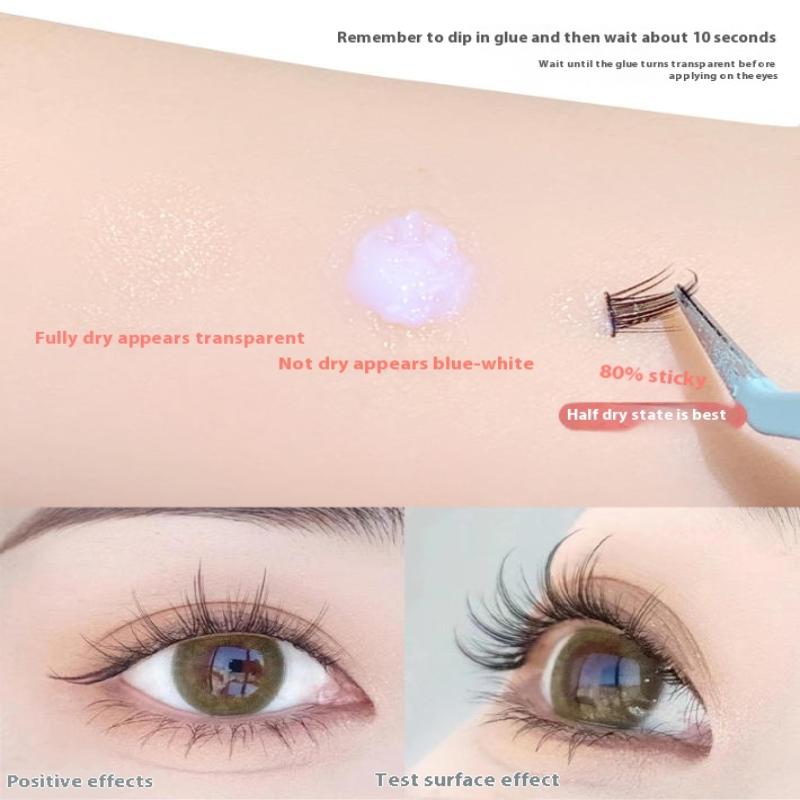 Lepidlo na prodlužování řas Dlouhotrvající Make-up Řasy Neviditelné Lepidlo na umělé řasy Voděodolné Rychleschnoucí Transparentní Lepidlo na řasy