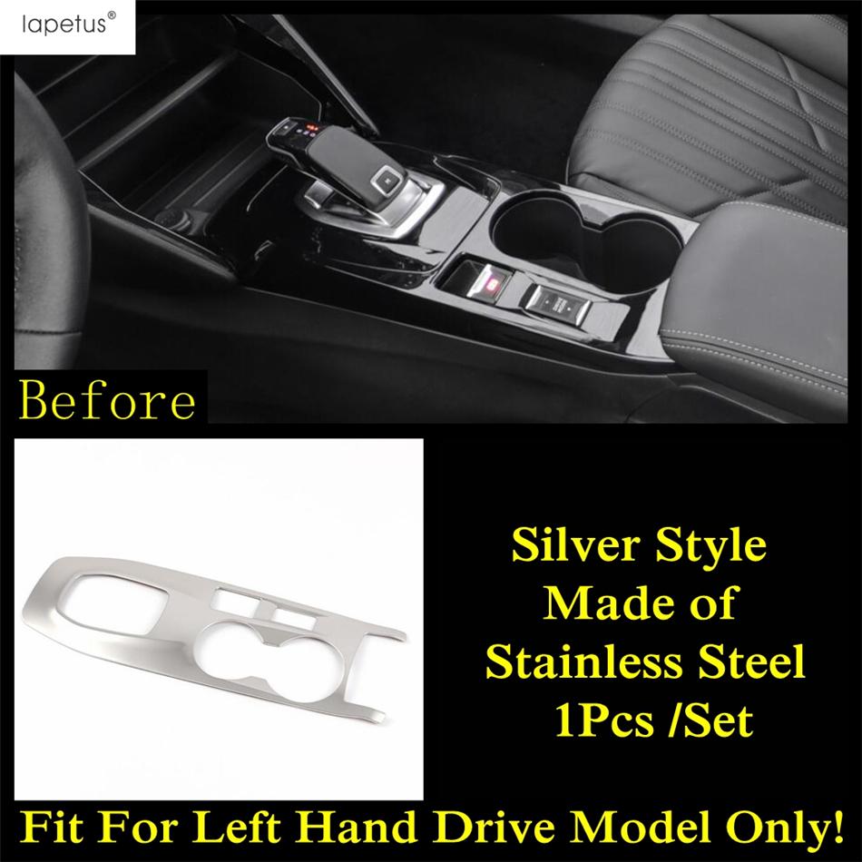 Car Shift Gear Water Cup Panel / Dashboard Air AC Outlet / Start Stop Button Cover Trim Accessories For Peugeot 2008  -