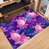 Crystal Velvet Axolotl Printed Area Rug for Bedroom, Living Room, And Home Office Decoration, Stylish Mat for Bedside S11