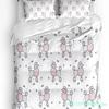 Animal Pink Dog Cute Poodle Duvet Cover Bed Bedding Set Double Home Textile Quilt Cover Pillowcases Bedroom Bedding Set No Sheet