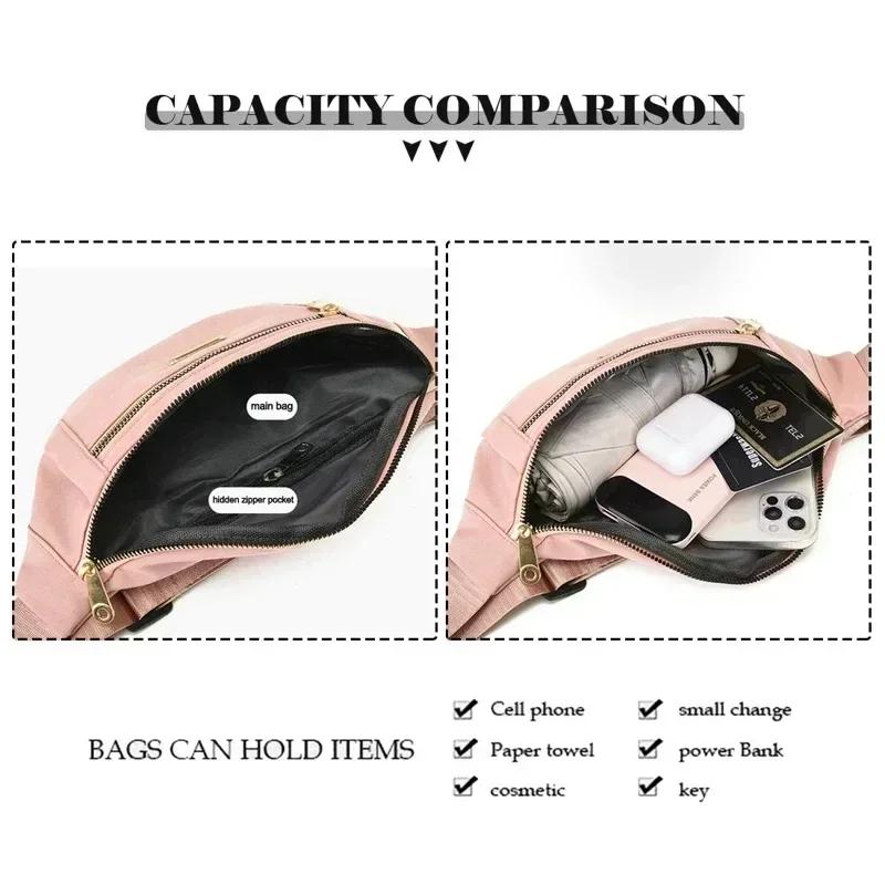 Fashion Waist Packs for Women Men Belt Bags Packs Lightweight Crossbody Bags Bum Bags for Running Hiking Travel Workout Bolsa