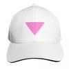 Pink triangle Baseball Cap Winter hat Unisexs big size hat Golf Cap Sunscreen Womens Unisexs