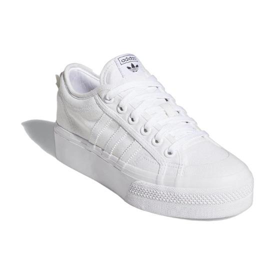 adidas Nizza Platform Triple White Women Sneakers  FV5322