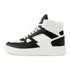 Kappa Logo High-Top Skate Shoes Unisex Sneaker Black White K0AW5CC07D-990