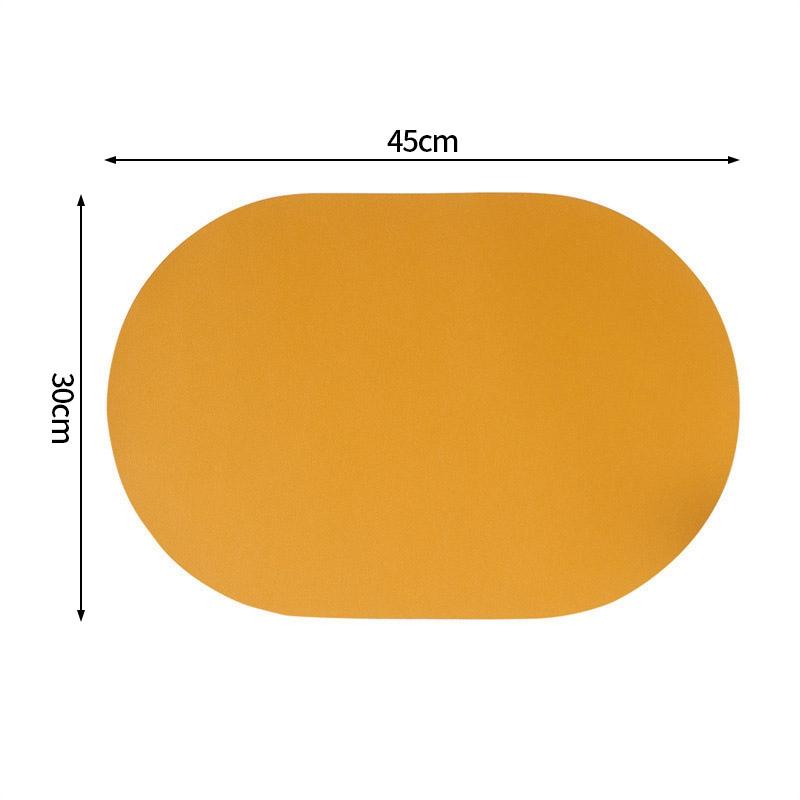 

Nordic Plates Tables Pad Oval Oilproof Table Table Pads Non-Slip Table Pads Desk Baseboard Cup Coaster Supplies Home Decor as picture show