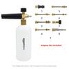 Amazon Basics Foam Cannon with 0.6cm Quick Connector for Pressure Washers, 1L