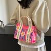 Women's Casual Floral Print Crossbady Bag with Detachable Strap & Snap Closure Durable Everyday Tote for Shopping, Work,Versatile Handbag