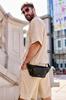 Leather Hip Bag with Pockets - Peterson