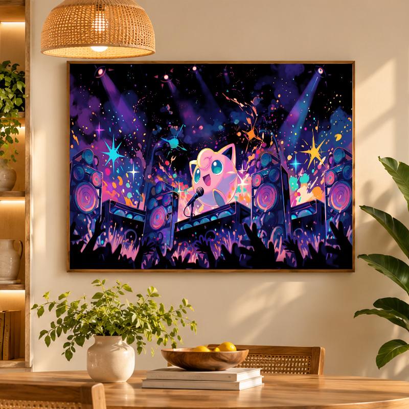 5D Diamond Painting Jigglypuff DIY Full Drill Diamond Art Kit Home Decoration