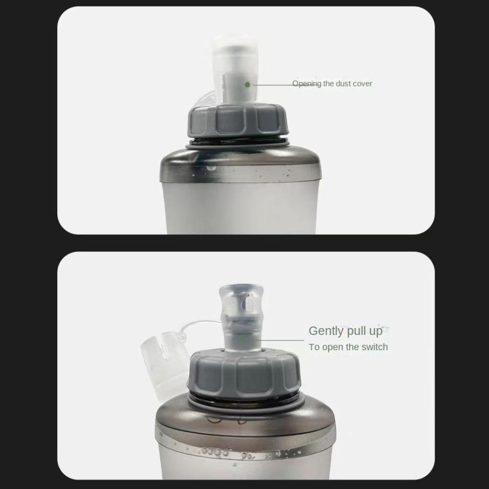 500ml Folding Soft Flask TPU Foldable Water Sport  Bottle Outdoor Collapsible Water Bottle  Cycling