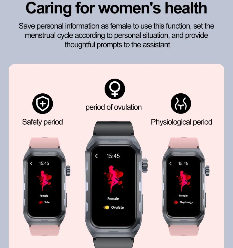 2025 Νέο Έξυπνο Ρολόι Μικροφυσικής Εξέτασης με Θεραπεία Παλμών Άνδρες ΗΚΓ+PPG Οξυγόνο Αίματος Λίπος Αίματος Αρτηριακή Πίεση Βραχιόλι Υγείας