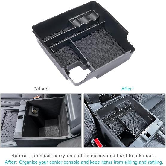 CDEFG For   2024 2025 Frontier Pickup Truck Center Console Organizer 2024 2025 Frontier Truck Armrest Storage Box -2024 2025 Frontier Truck