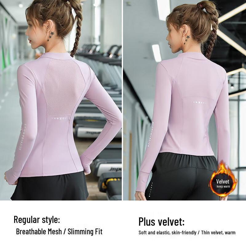 WEZHO Women's Long-Sleeve Fitness Top