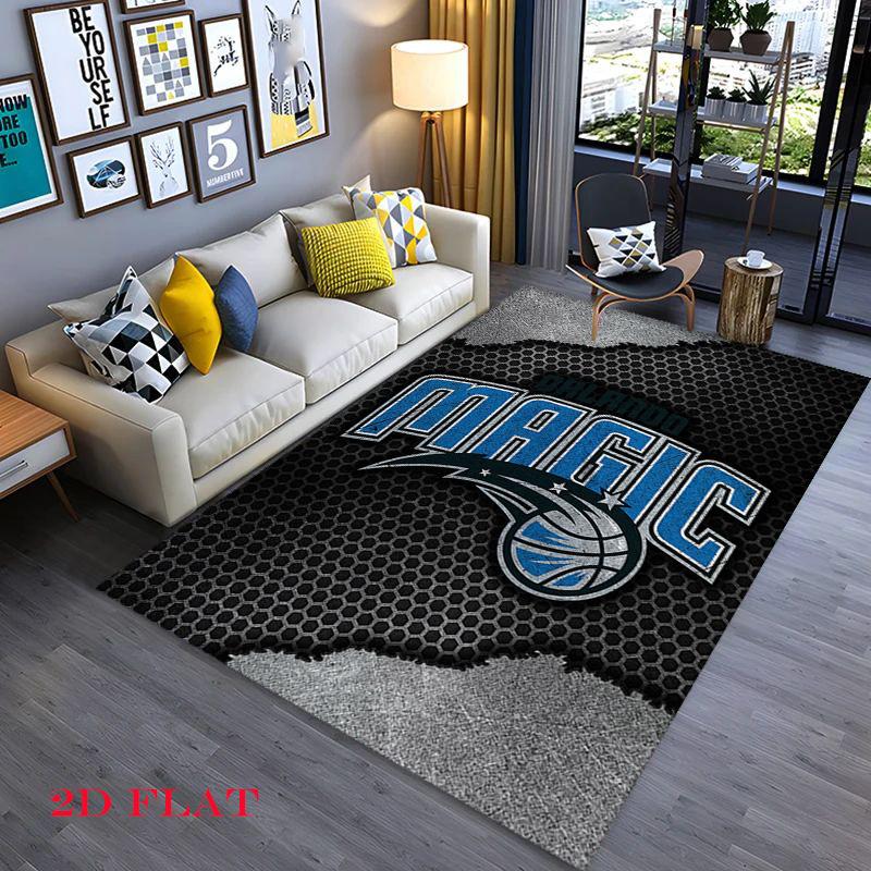 Orlando Magic Blue Logo Print Carpet Suitable For All Seasons Doormat Art Office Chair Cushion Bathroom Mat