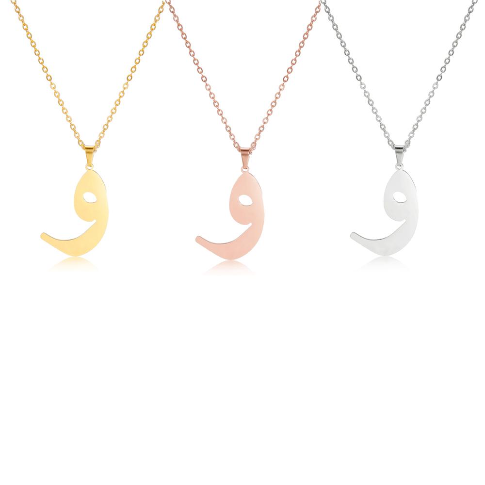 Arabischer Buchstaben-Anhänger Halskette für Damen Herren Edelstahl Arabisches Initial Alphabet Halsketten Glücksbringer Muslimischer Schmuck