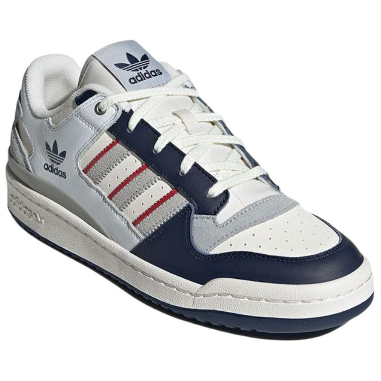 Adidas Originals Forum Cl Comfortable Casual Low-Top Skate Shoes Men Sneakers White Gray Blue JP9967