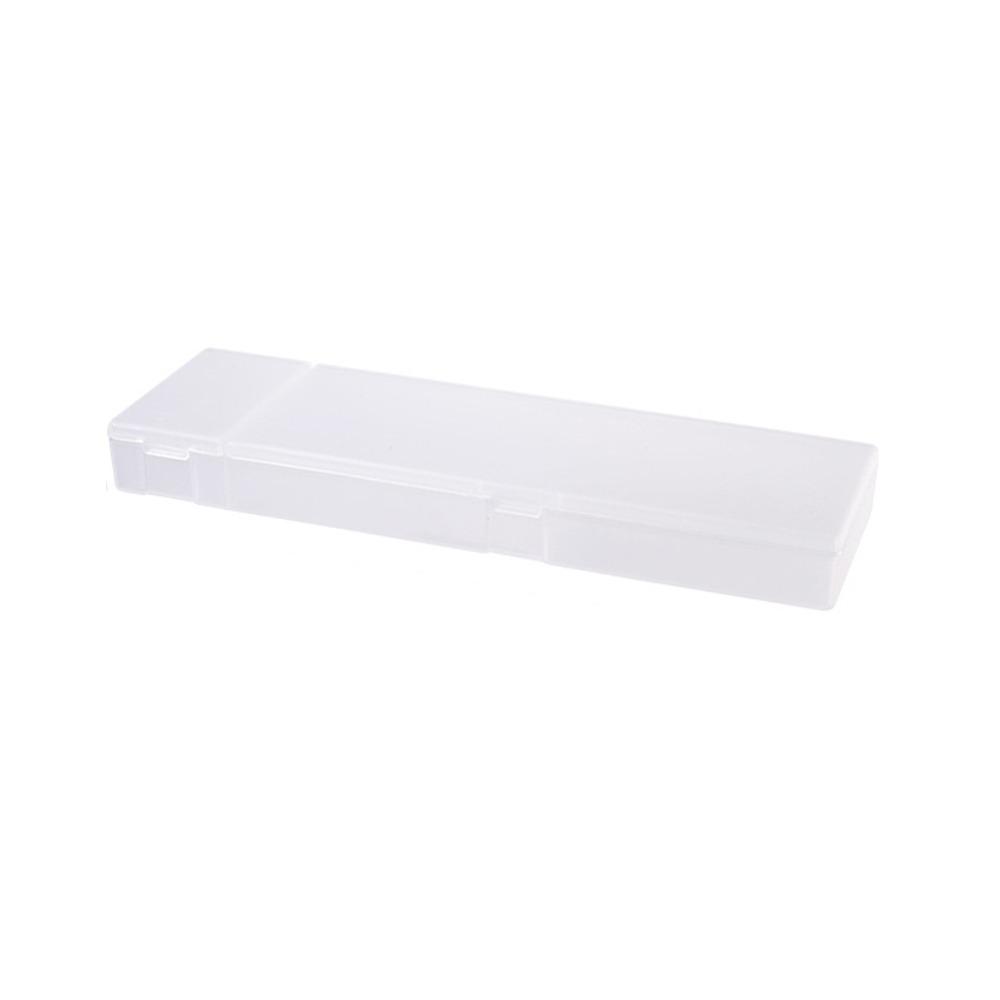 Plastic Pencil Case S/M/L Frosted Stationery Storage Box Multifunctional Translucent Stationery Organizer School Office