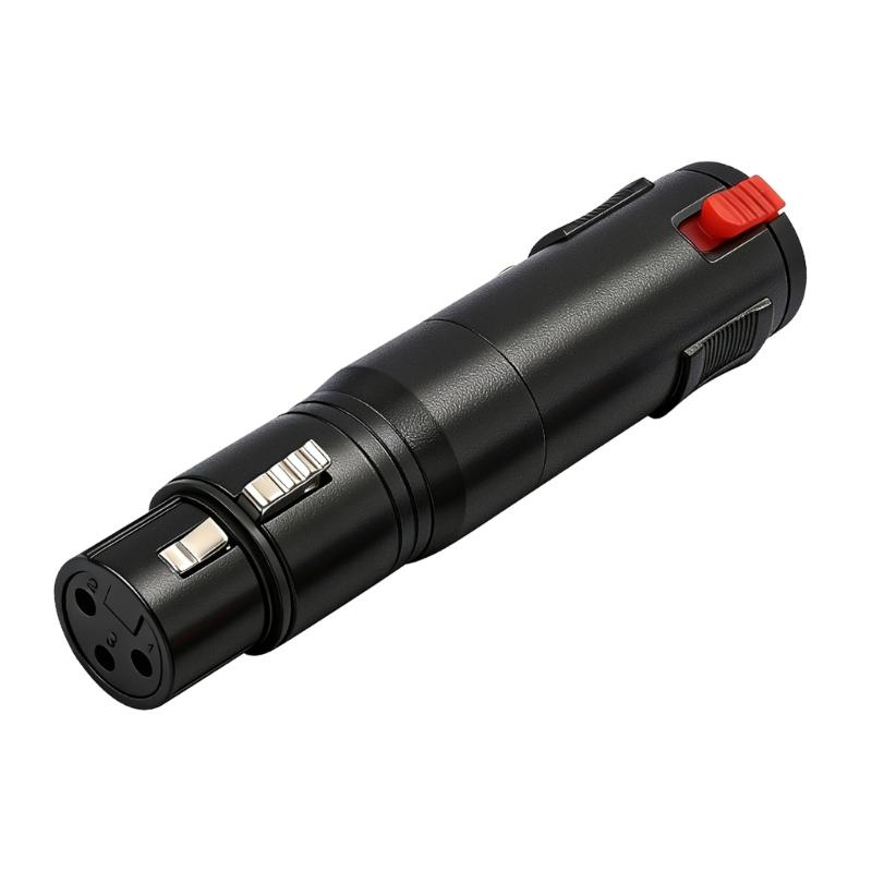 1/4inch to XLR Female Adapter 6.35mm Female to XLR Female Adapter Female Plug to XLR Converter for Guitar Microphones