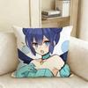 Tokyo MMew MMew Anime Pillow Cover Magical Girl Peek Print Polyester Cushion Cover Kawaii Magical Girl Themed Decor for Sofa