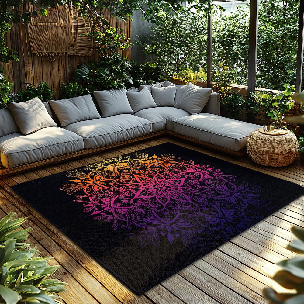 Boho Rug Washable Non Slip Indoor Outdoor Area Rugs Modern Abstract Geometric Pattern Living Room Bedroom Floor Mat Home Decor G