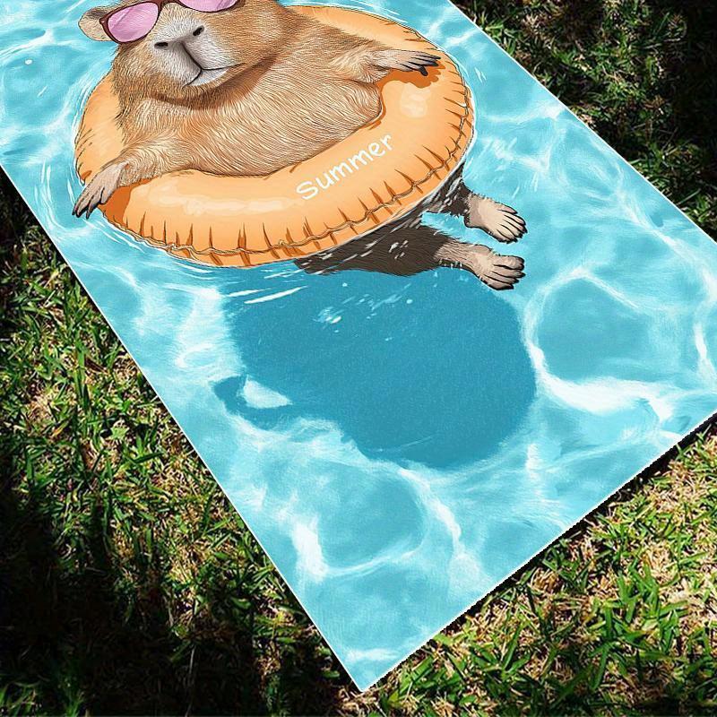 Süßes Meerschweinchen Strandtuch für den Sommer: Genießen Sie die lustige Poolparty mit weichem Komfort für Ihre entspannten Tage