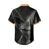 Men's Casual Short Sleeve Shirt with Halloween Print for Parties and Everyday Wear