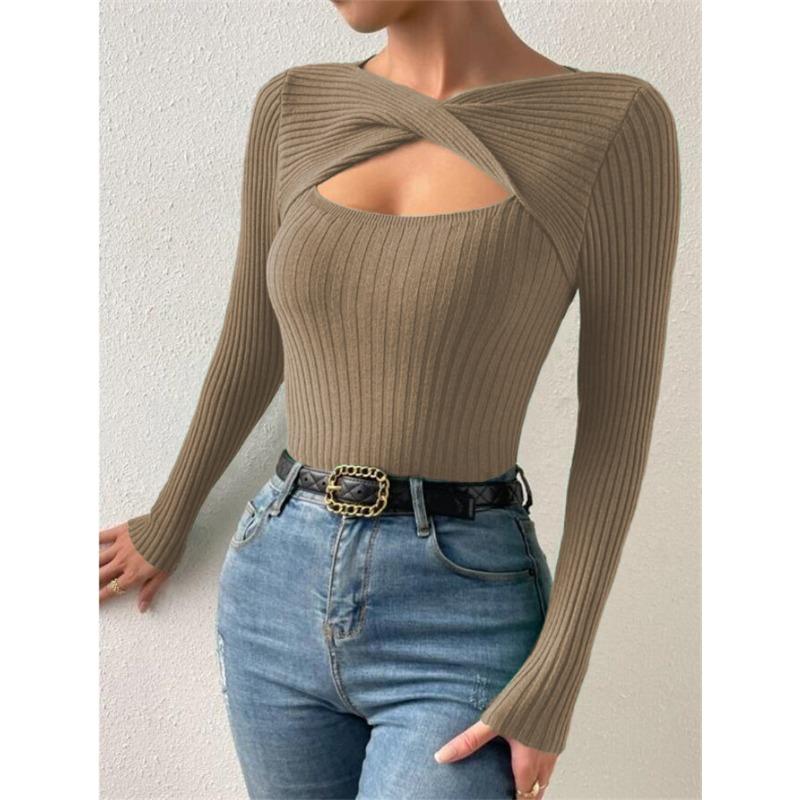 Fashion Fall Casual Womens Yyfs Winter Solid Color Print Long Sleeve Sweaters