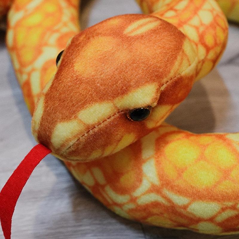 100cm Realistic Snake Stuffed Animal Toy For Home Decors and Educational Purposes Novelty Prank Plush Snake Dolls