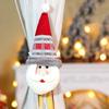 Christmas Curtain Buckles Snowman Curtain Tiebacks Festive Christmas Curtain Buckle Set with Santa Claus Snowman Reindeer