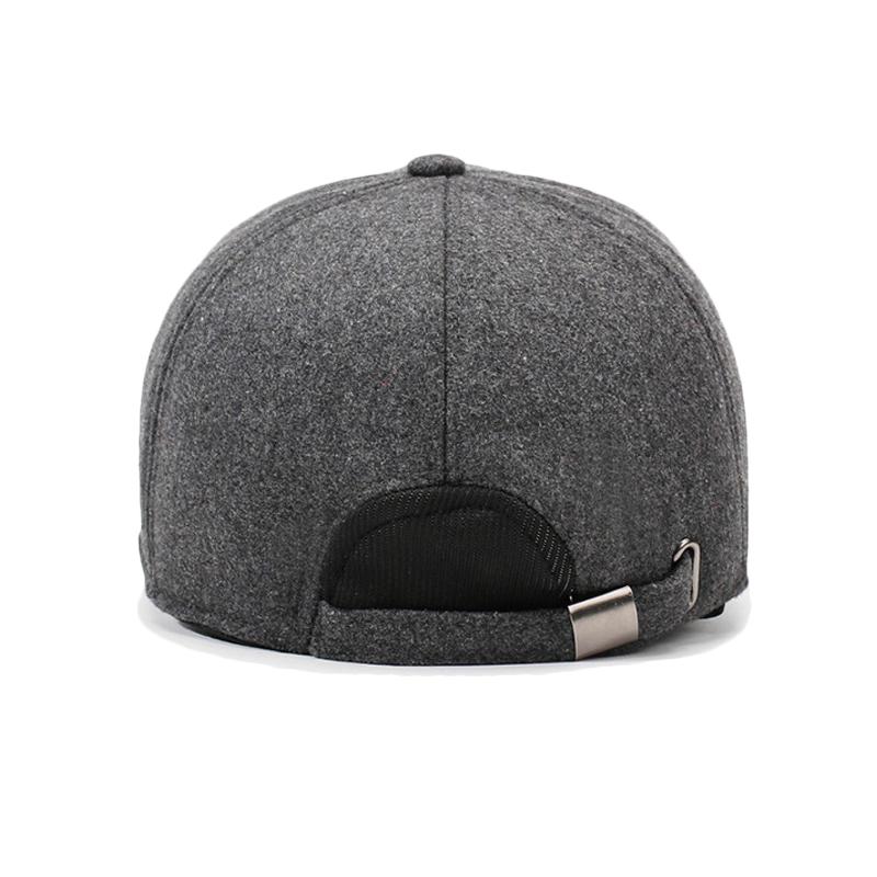 Warm Ear Protection Baseball Cap Middle-Aged Men's Winter Velvet Cap Dad Grandpa Outdoor Cold-Proof Cotton Cap